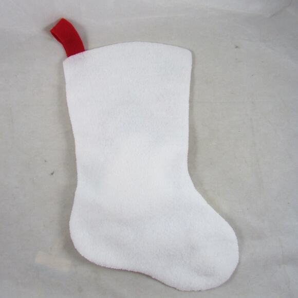 Christmas Stocking 3D Snowman Bunny Rabbit Cardinals Birds Handsewn Vintage - Picture 3 of 4
